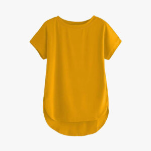 Women Solid Round Neck Cotton  T-Shirt